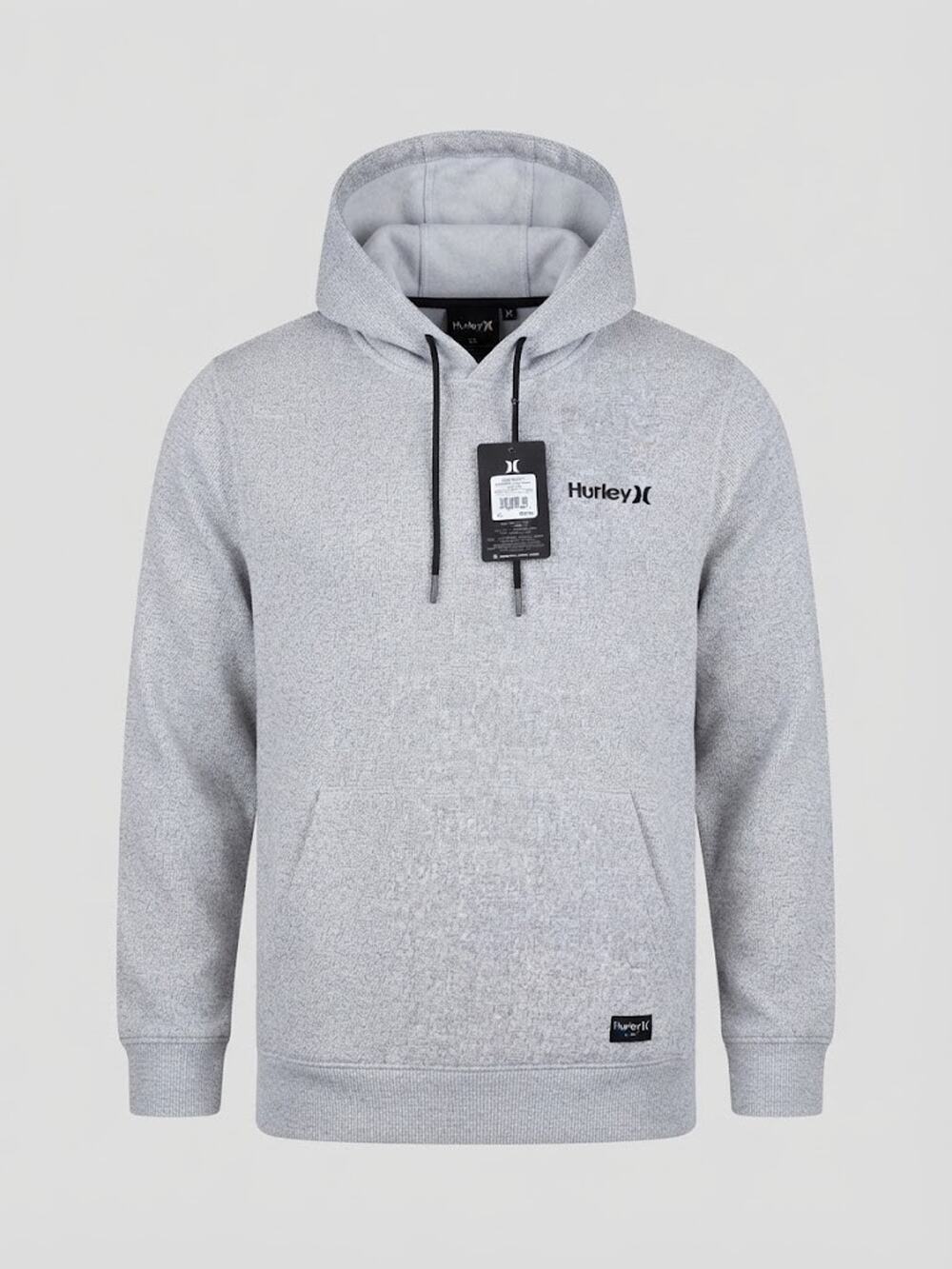 New Hurley Mens Pullover Hoodie Sweatshirt Sz Extra Large Heathered Grey Sweater
